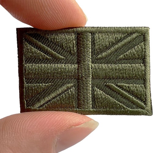 Army green mini flag patch - army,