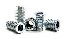 M6 M8 M10 Wood Insert Nuts Furniture Fixing Screws Hex Drive Metrc Thread TYPE B