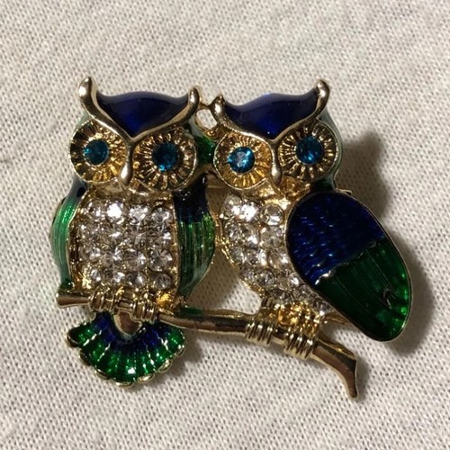 Couple owl brooch animal - brooch,
