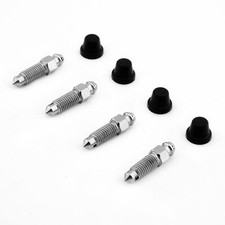 For Toyota Corolla 1.6 GTi AE92 1987-1992 4x Brake Bleed Nipples STAINLESS STEEL