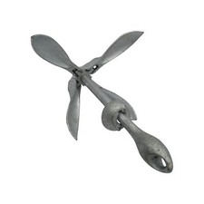 Galvanised Four Prong Grapnel Anchor 0.7KG -15KG (Folding River Fishing Boat)