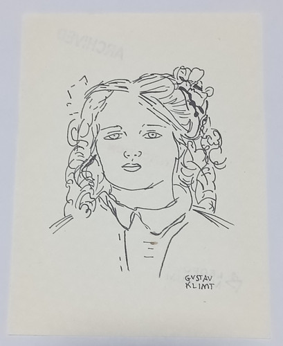 Gustav klimt drawing - klimt, paper