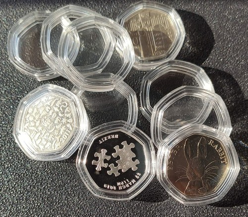 50p coin capsules direct - 50p,