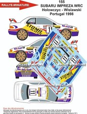 DECALS 1/24 REF 0155 SUBARU IMPREZA WRC HOLOWCZYC RALLYE PORTUGAL 1998
