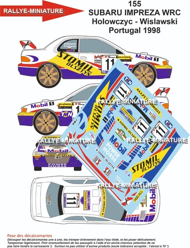 Decals ref 0155 subaru - decals, 1/32