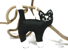 Handmade Felt Cat Ornament