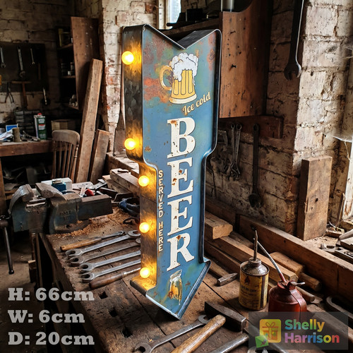 Industrial stylle beer sign - beer,