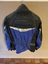 Frank Thomas Men's XL Aqua Pore Motorcycle Jacket With Liner, Blue & Black