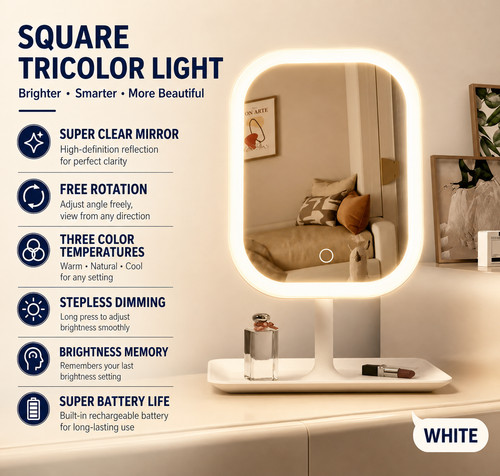 Led vanity makeup mirror - vanity,