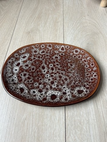 Vintage kernewek pottery oval - pottery,