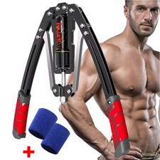 Hydraulic Chest Expander with 22-440lbs Resistance for Upper Body Exercise