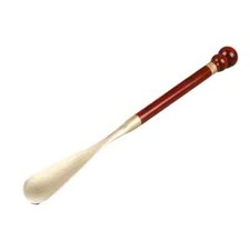 Sandalwood Shoehorn 35cm Brass