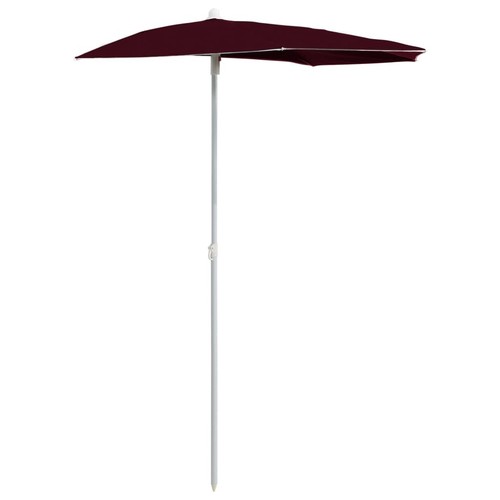 Garden half parasol with pole - half,