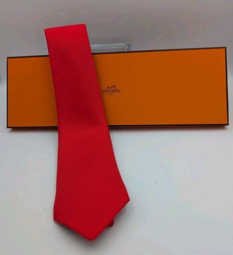 Hermes solid red - hermes, tie