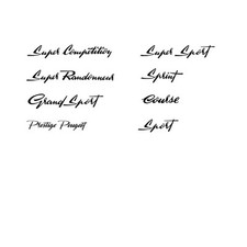 Peugeot Bicycle Model Name Decals - Transfers - Stickers n.AA