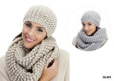 Ladies Cable Knit Beanie Hat