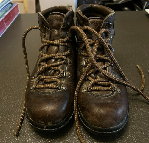 Womens brown leather hiking - womens,