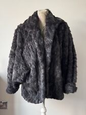 Real Fur Coat Size 16 Silver Fox Fur?