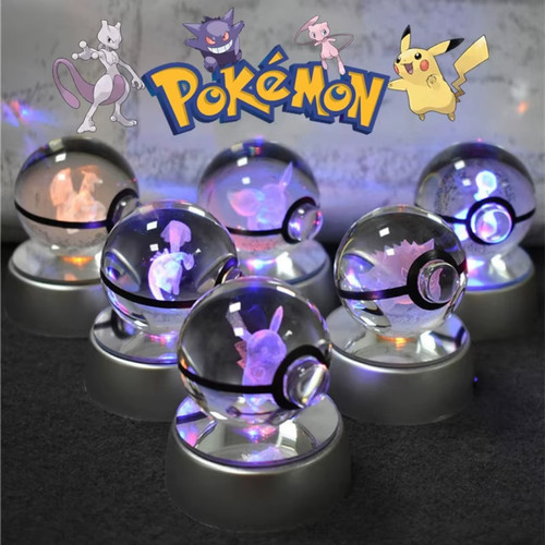 Pokemon crystal ball - crystal, 3d