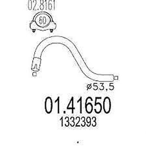 Central muffler volvo 760 - volvo,