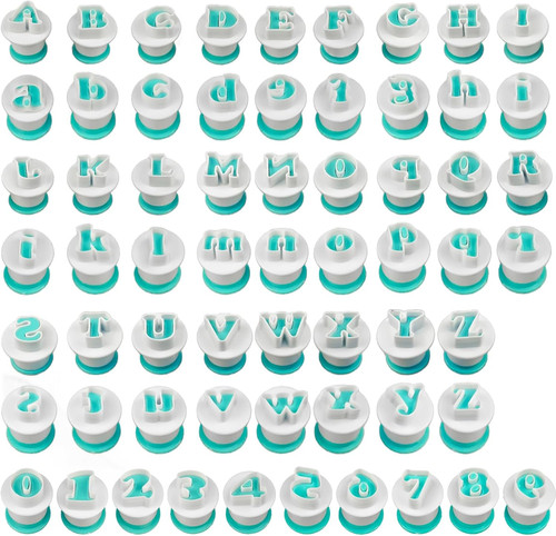 Pcs alphabet cookie - 62, cutters