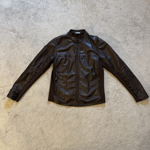 Prada brown leather jacket - prada,