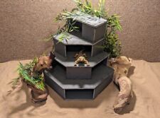 XXL Large Natural Slate Triple Corner Cave Hide Aquarium Vivarium Paludarium