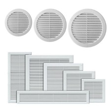 White Air Vent Grille with Fly
