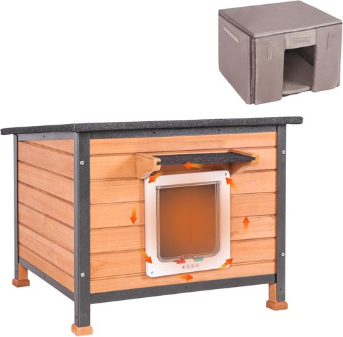 Outdoor insulated cat house - cat,