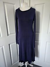 Out Of Xile Purple Knitted Long Sleeve Midi Dress - Sz 2 (Medium) - Velvet  Hem 