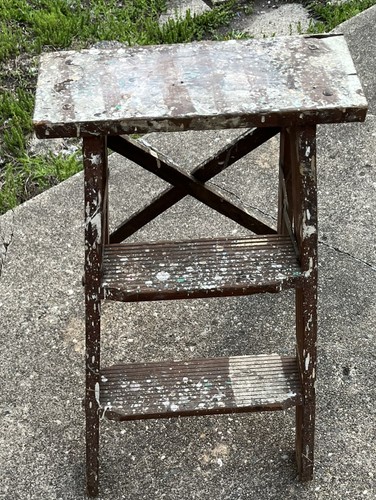 Vtg wooden step - vtg, ladder