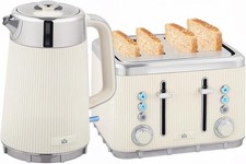Cream 4-Slice Kettle & Toaster