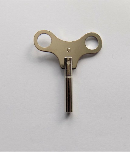 New steel winding clock - /, key