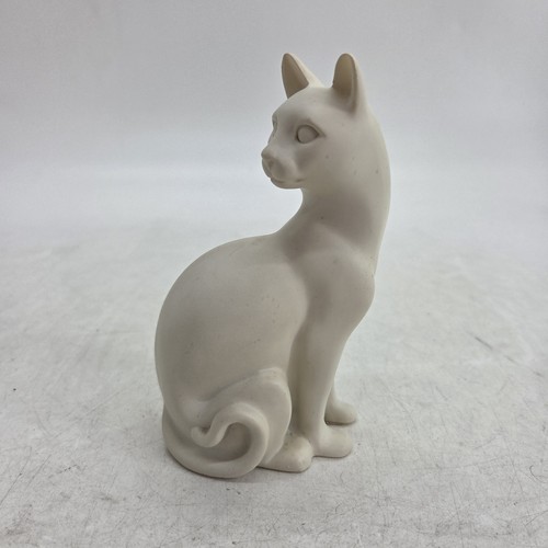 White cat looking back - cat,