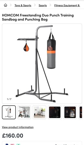 Homcom punchbag speedball - homcom, &