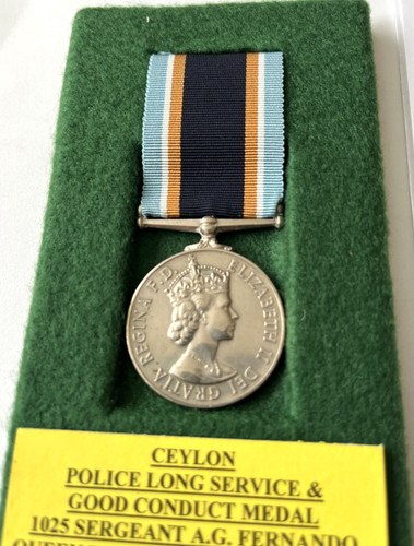 Genuine police medal ceylon - police,