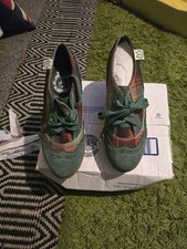 Miss l fire tartan patch shoes In Size 4 brand new