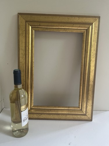 Large vintage gold - large, wood