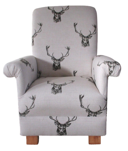 Kids grey chair stags - kids,