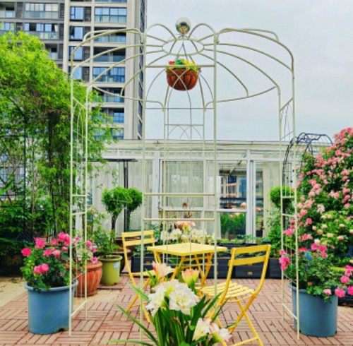 Metal garden arch - arch, arbor