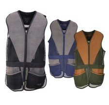 Jack Pyke Sporting Skeet Shooting Vest Clay Pigeon Shoot Contrast Suedette Trim