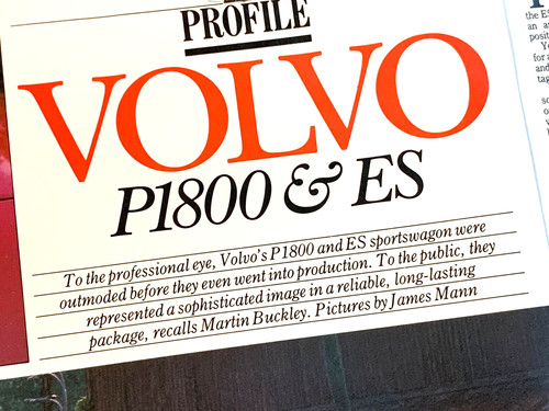 Volvo p1800 frameable - +,