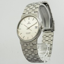 *Vintage 1984* OMEGA Seamaster Cal.1432 Quartz Silver Dial Date 33mm Men's Watch