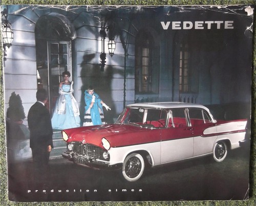 Simca vedette car range - vedette,
