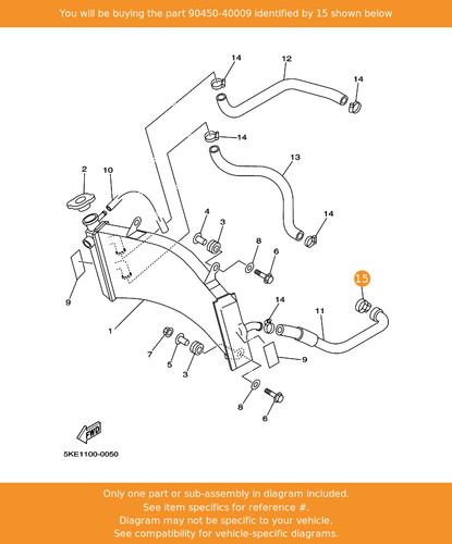 Yamaha hose clamp assy - yamaha,