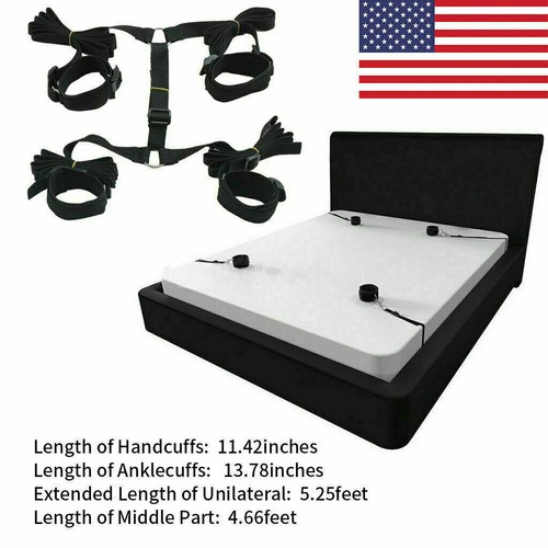 Bondage bed restraint set - bed,