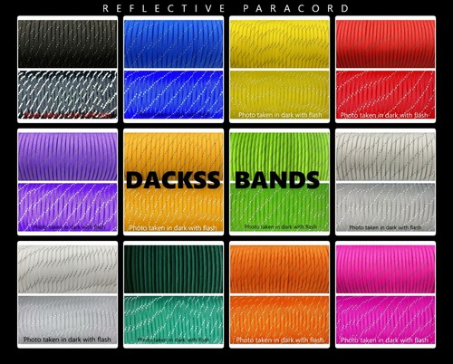 Reflective 4mm paracord 550 - , 7