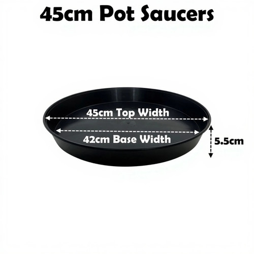 45cm plant pot saucers round - 45cm,