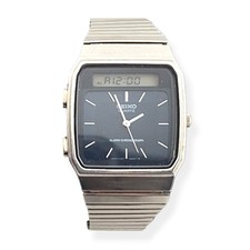 Vtg Seiko H357-500H LCD Silver
