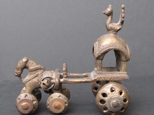 Horse and cart wheels in - and,
